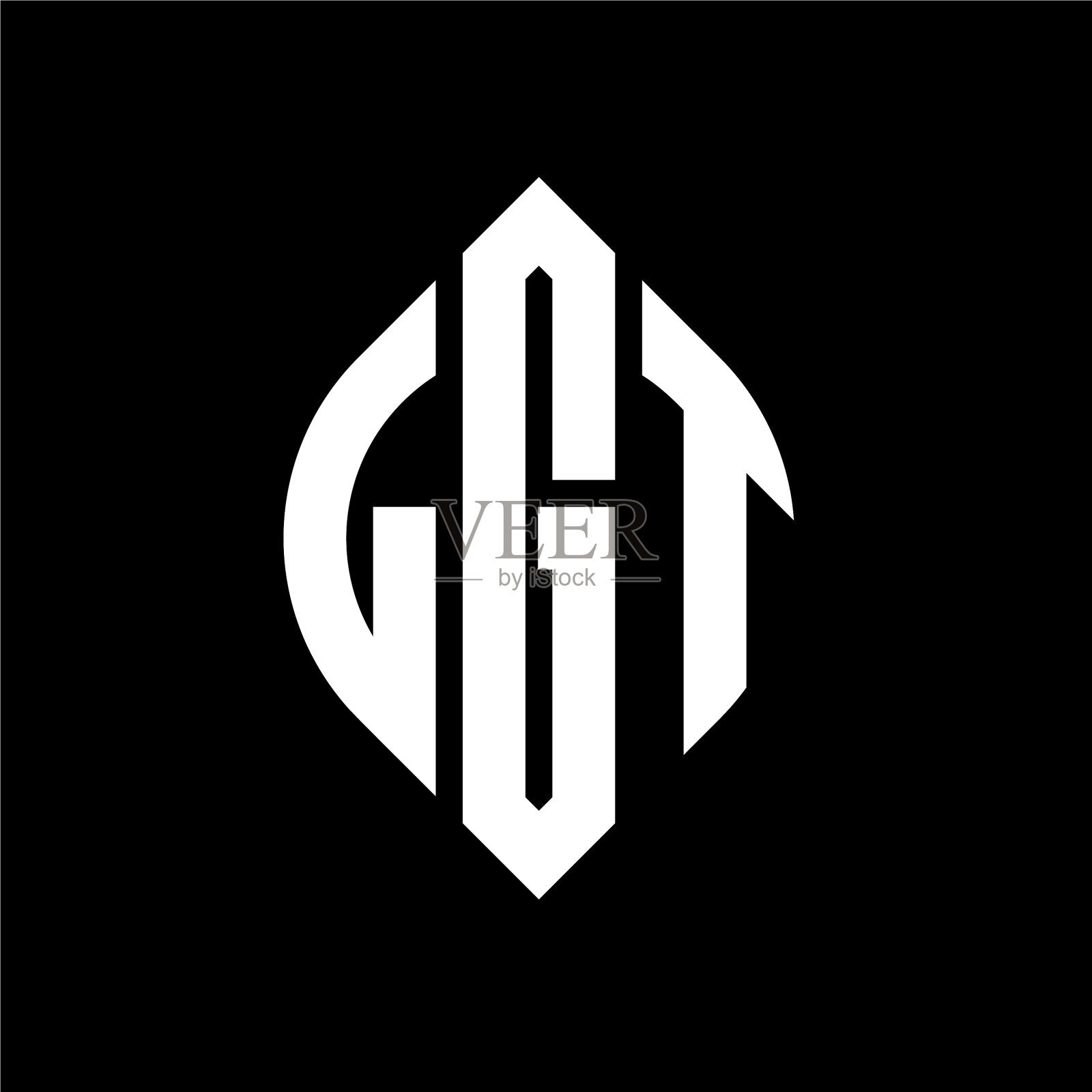 LGT圆形字母标志设计用圆形和插画图片素材