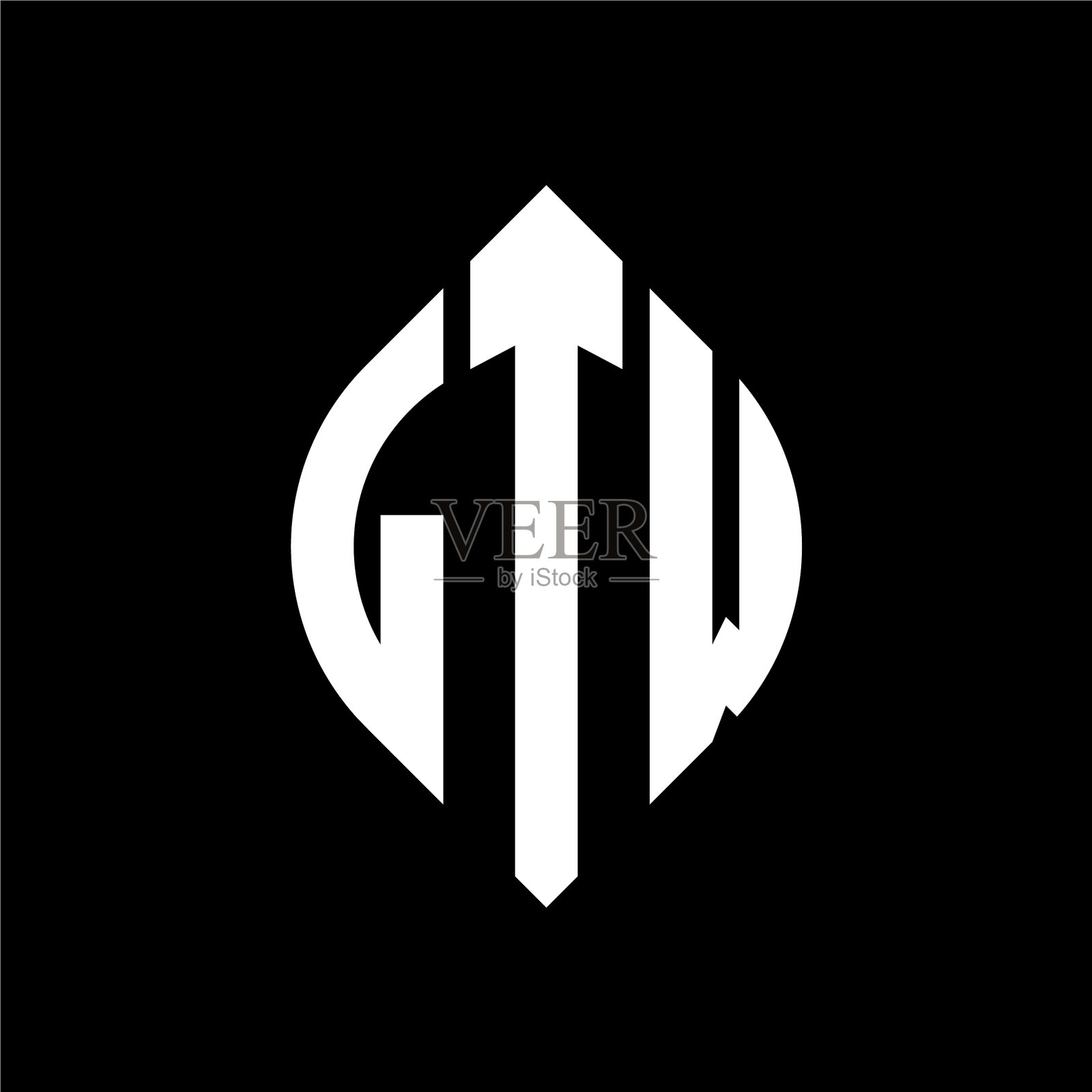 LTW圆形字母标志设计用圆形和插画图片素材