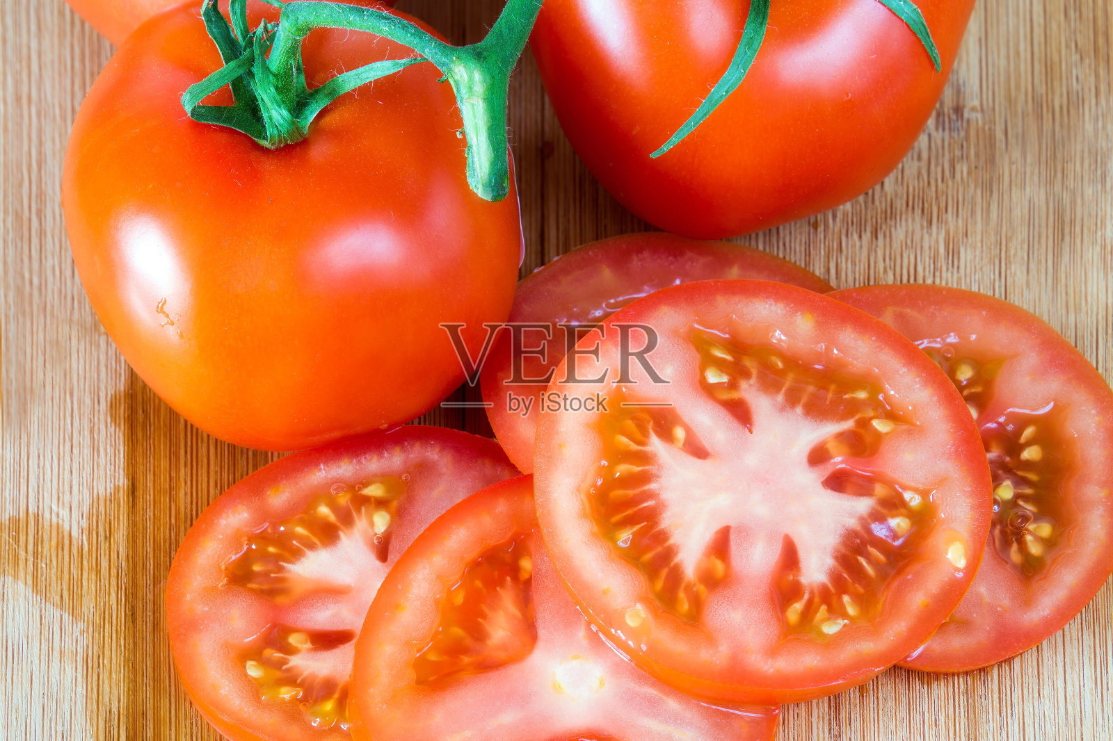 切西红柿照片摄影图片