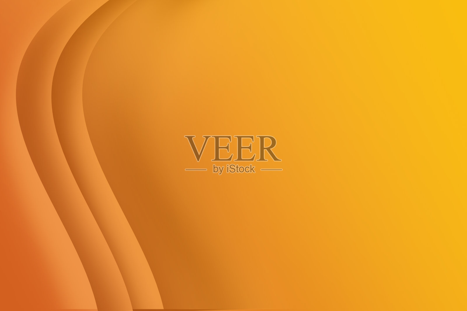 摘要橙色波浪曲线背景照片摄影图片