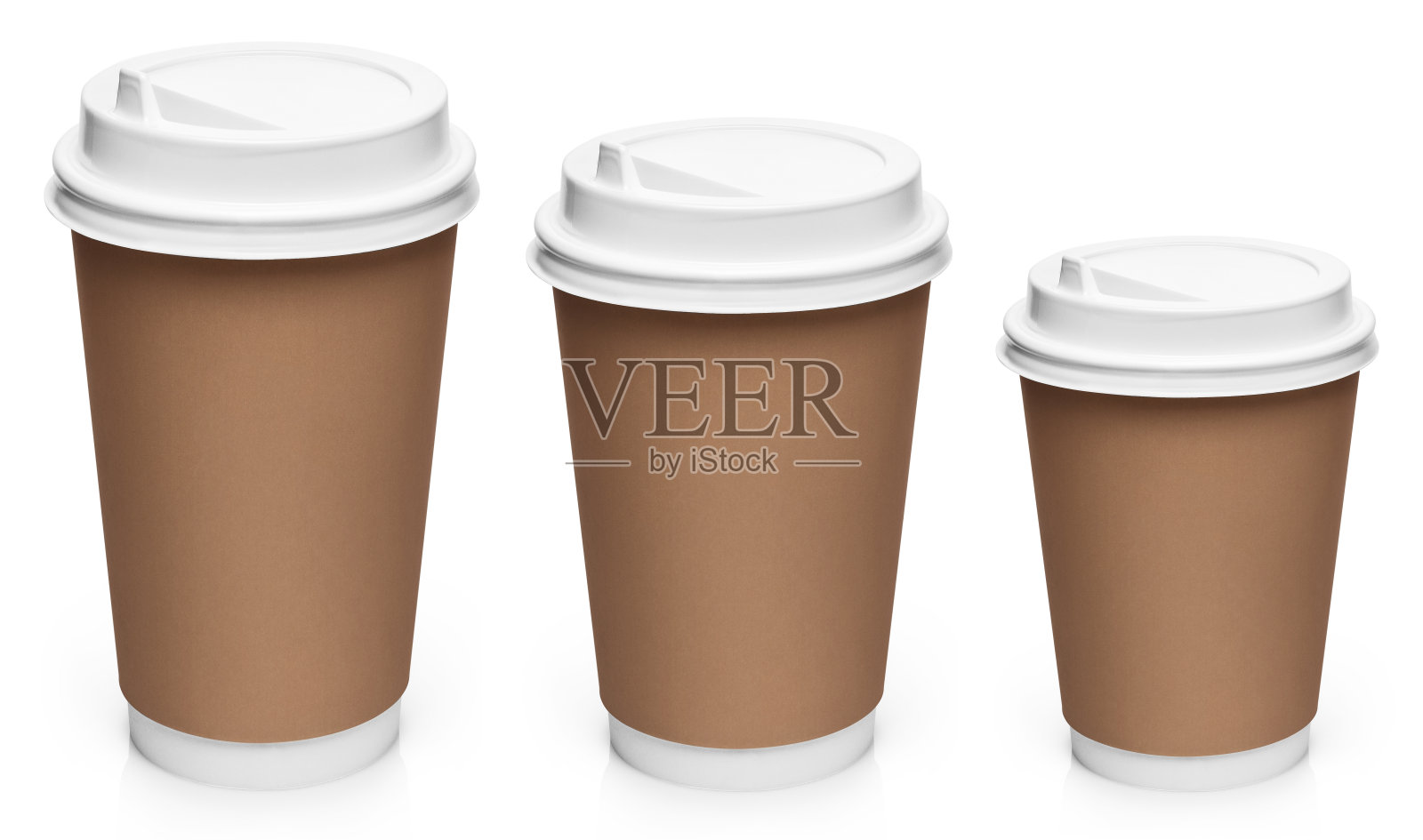 一套咖啡杯上的白色照片摄影图片