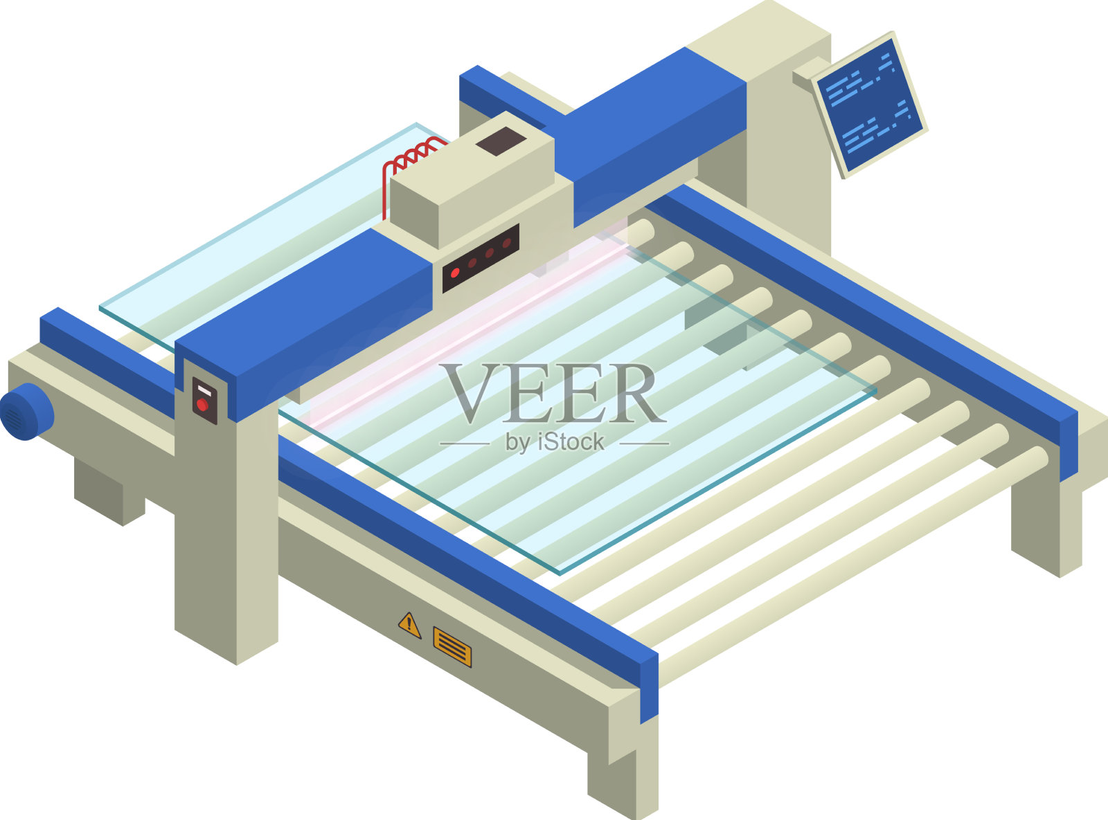 玻璃压平线组成设计元素图片