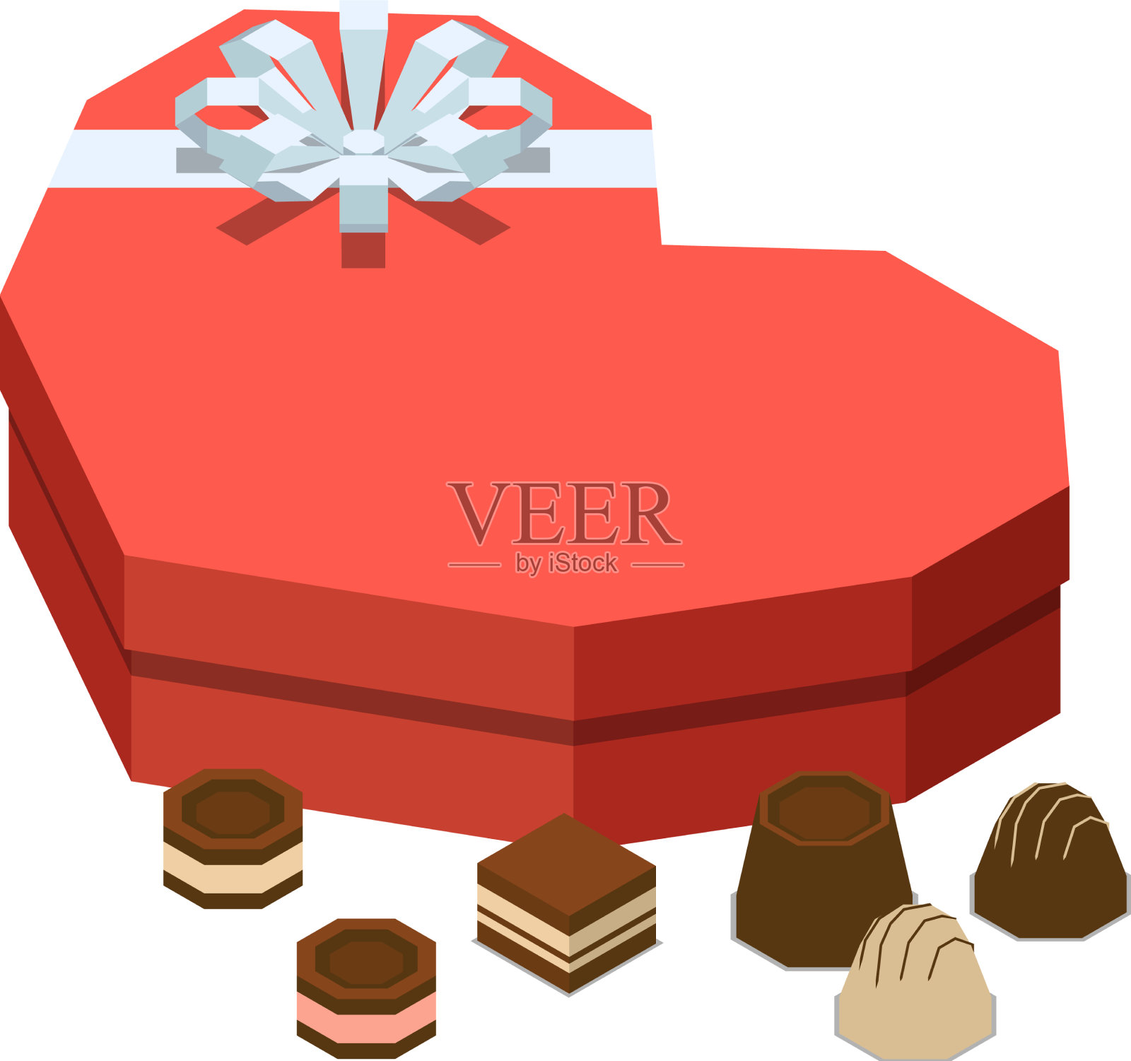 心形糖果组合设计元素图片