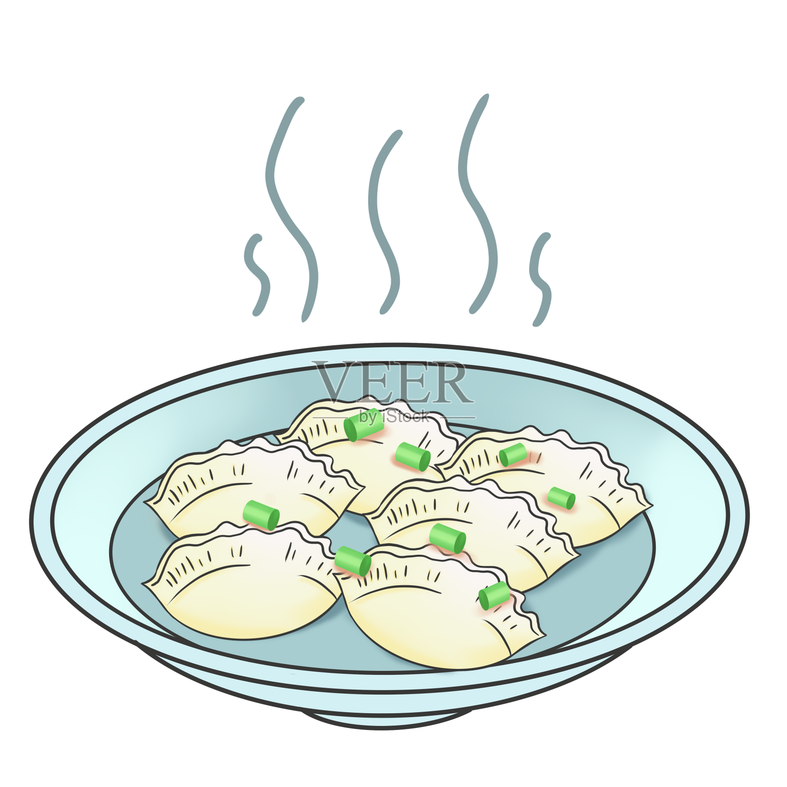 饺子热腾腾节日设计元素图片