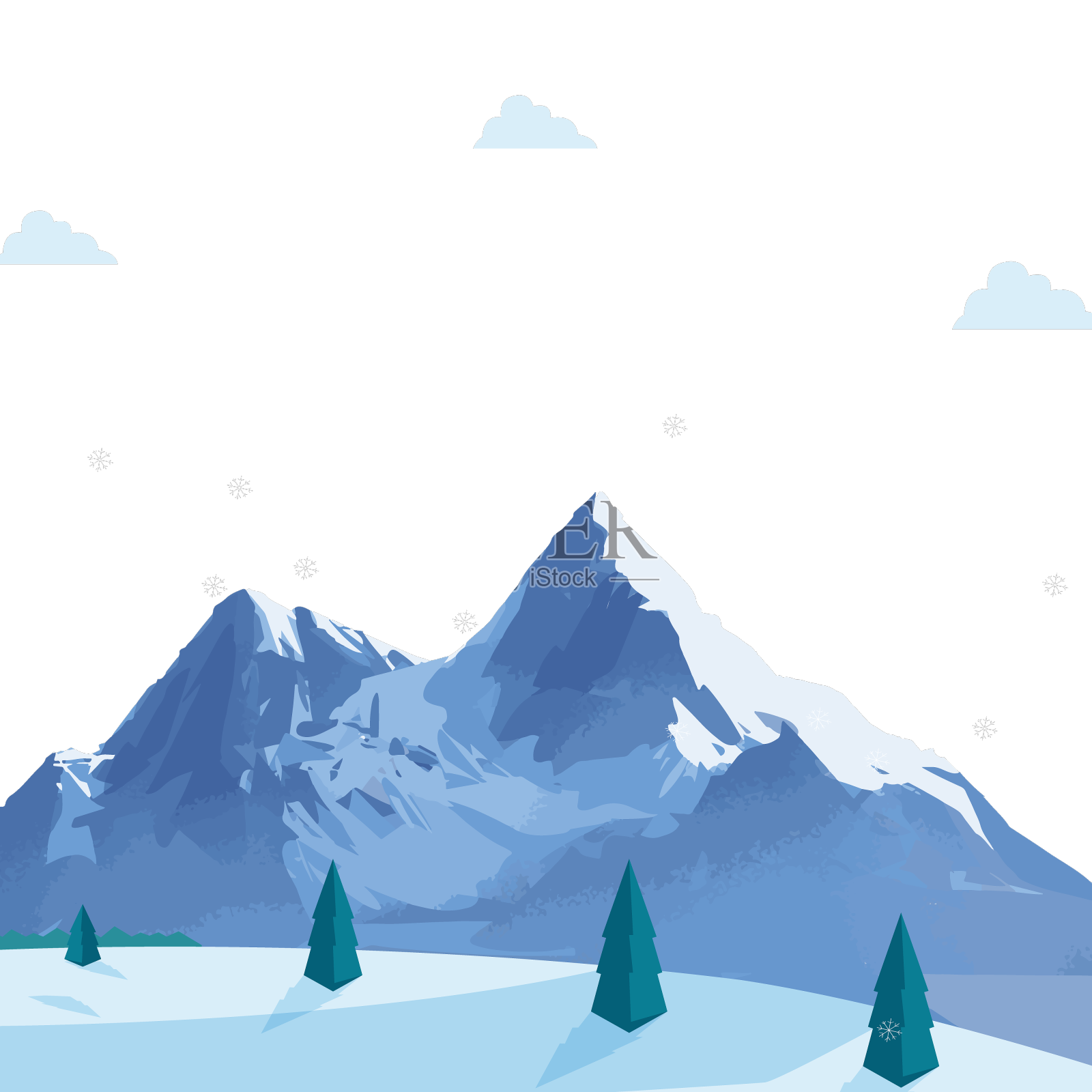 云南玉龙雪山山脉设计元素图片