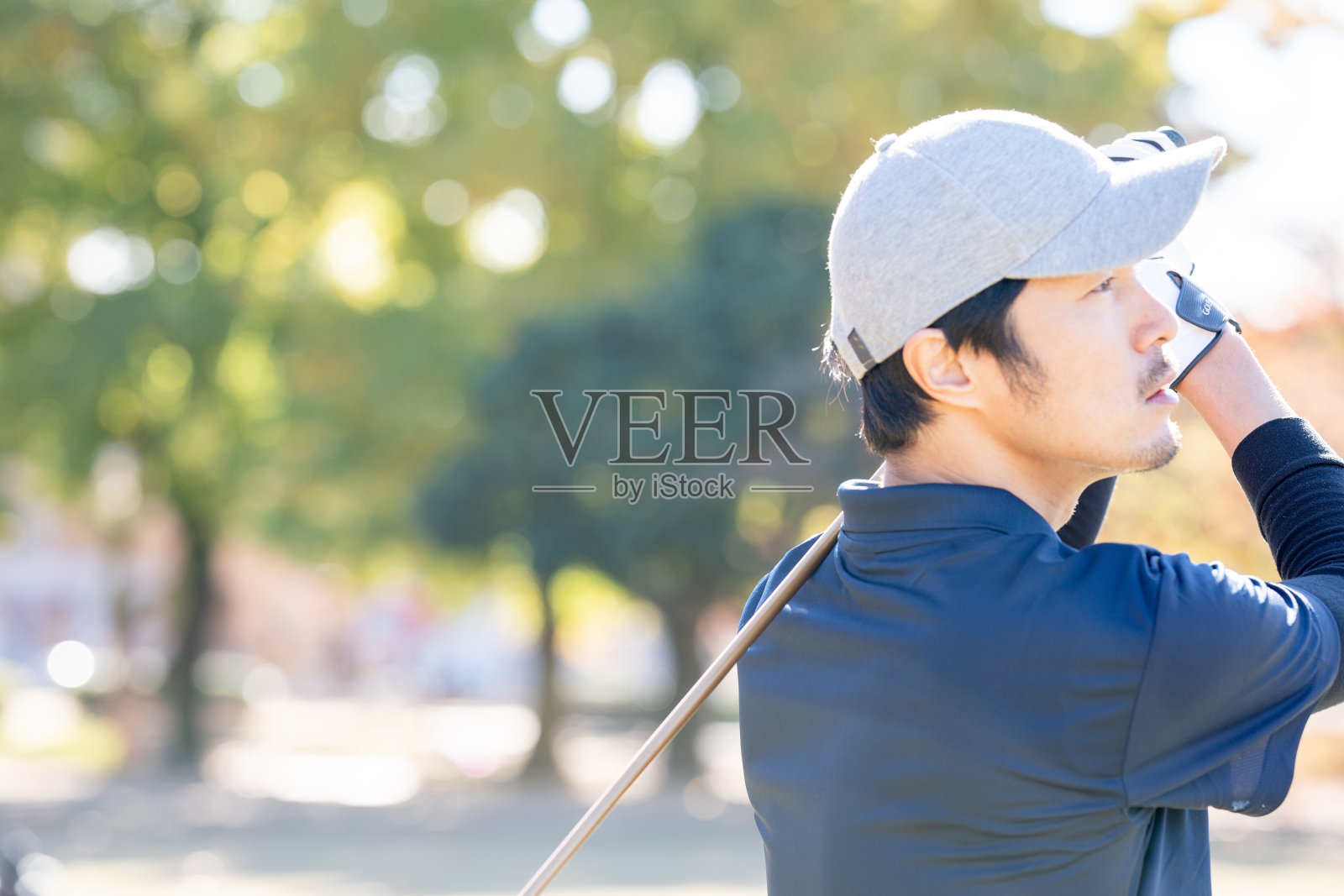 日本的高尔夫球手照片摄影图片