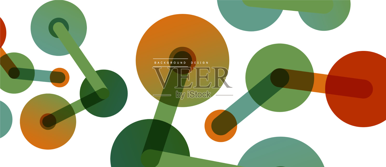 抽象背景的圆点由线连接插画图片素材