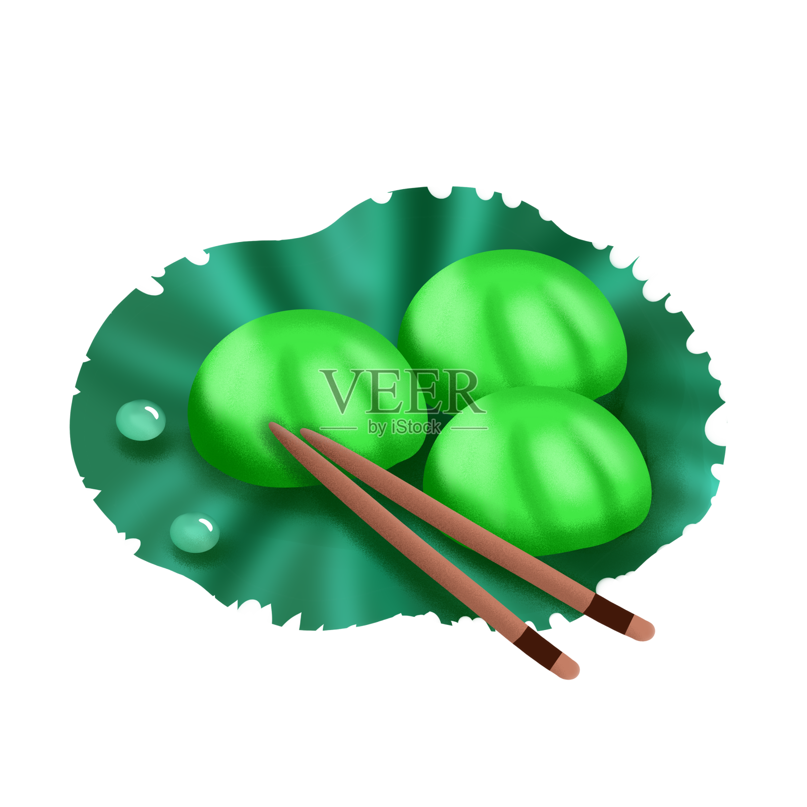 清明节美食青团设计元素图片