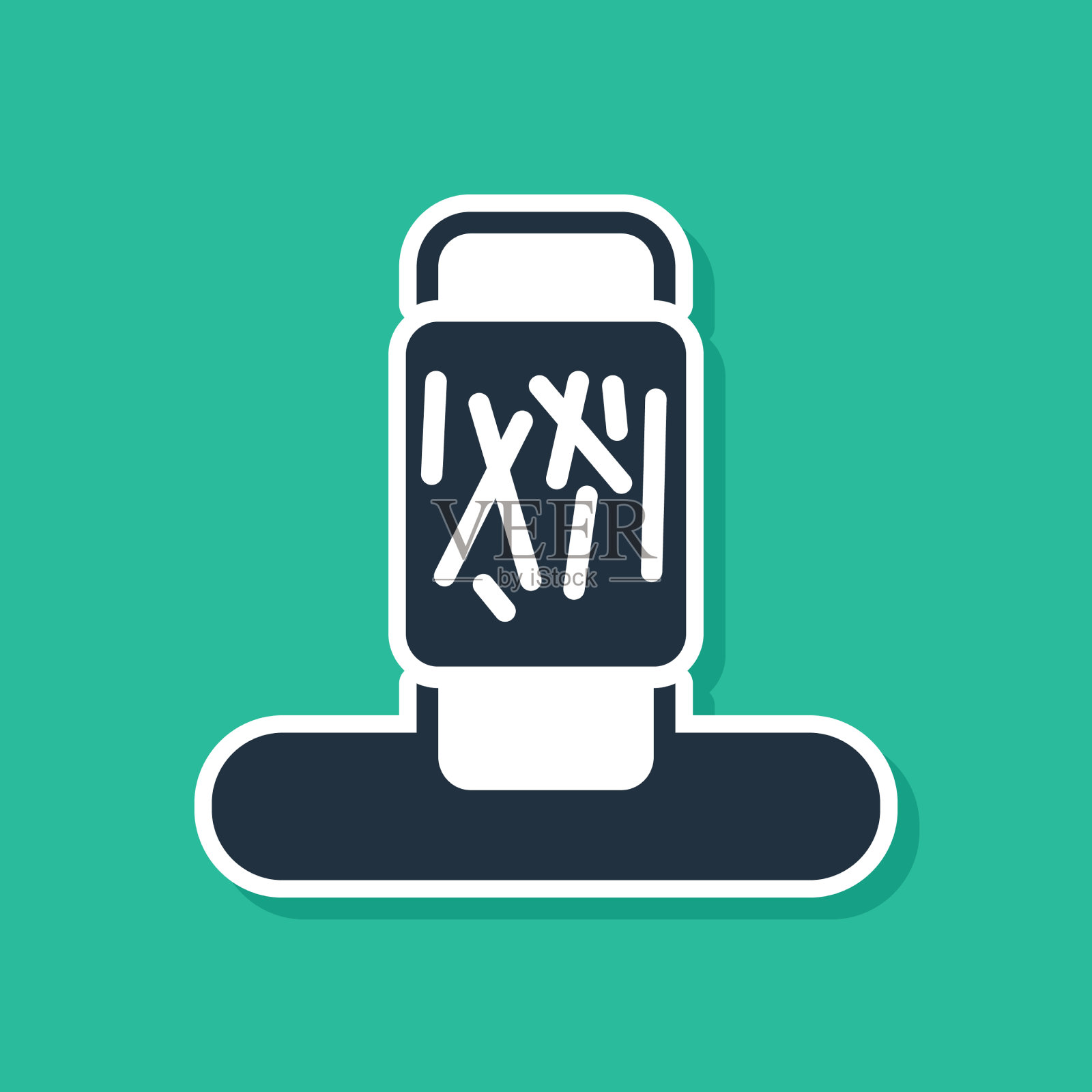 蓝猫抓柱与玩具图标孤立上插画图片素材