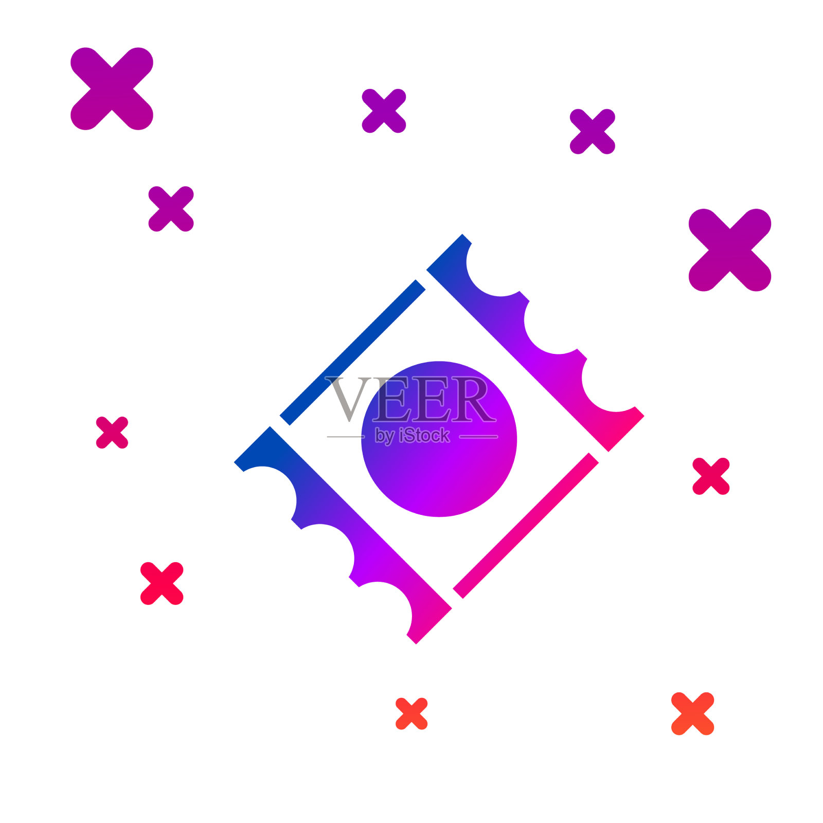 彩色避孕套在包装安全的性图标孤立上图标素材