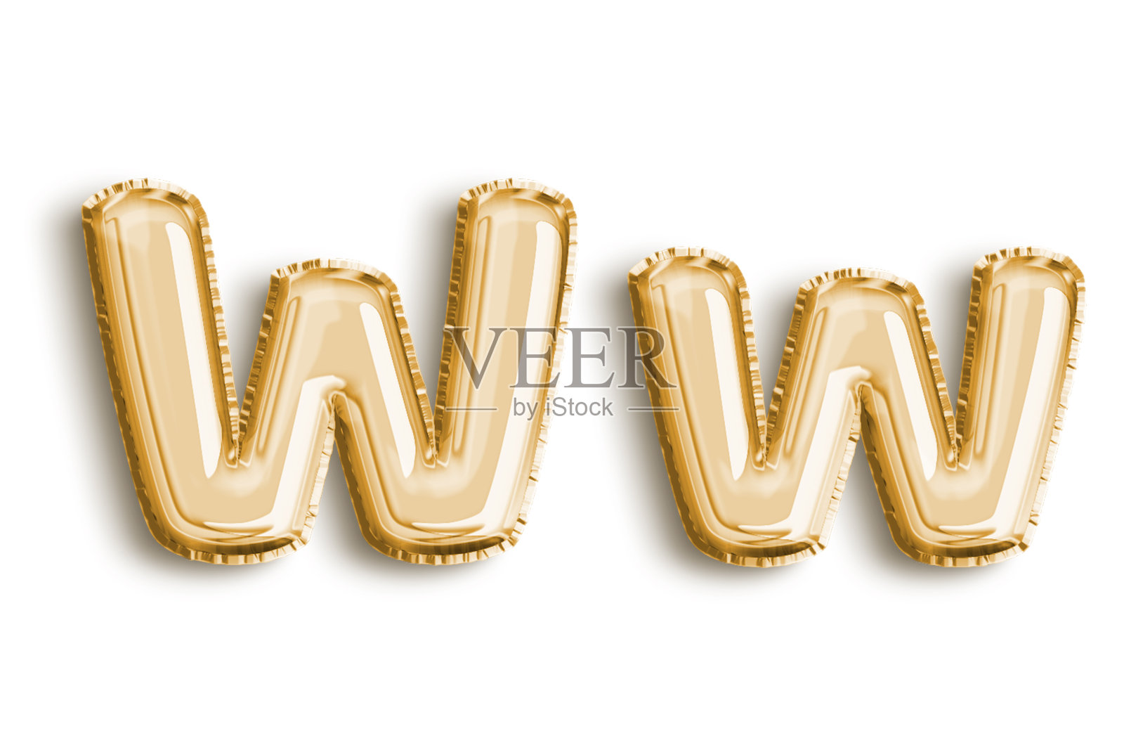 气球字母W照片摄影图片