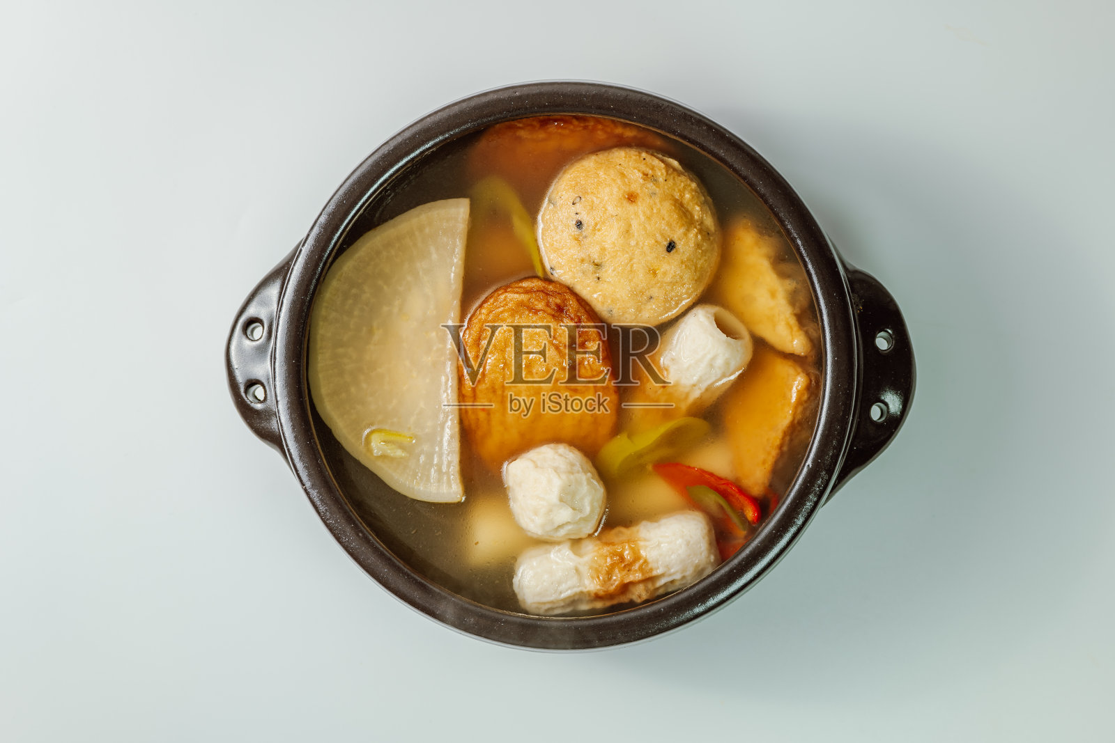 乙木汤,韩式鱼饼汤照片摄影图片