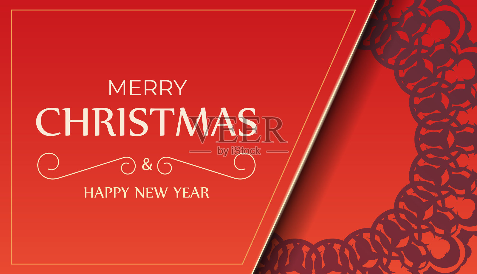 圣诞快乐,新年快乐,红色配酒红色装饰设计模板素材