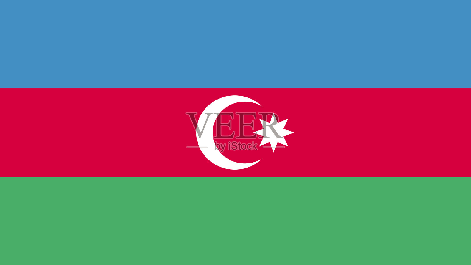 阿塞拜疆国旗矢量文件插画图片素材