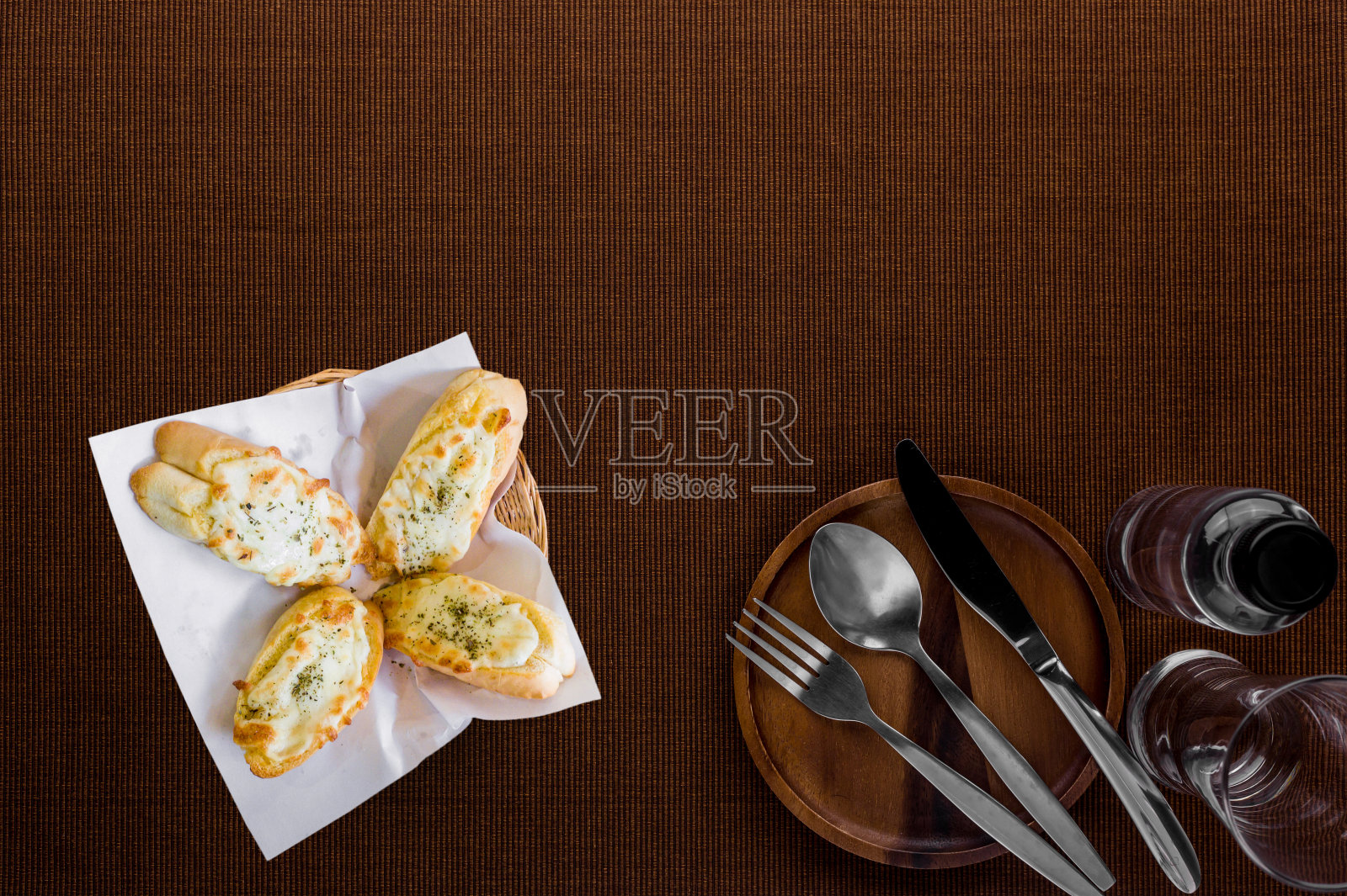 大蒜面包最爱早餐照片摄影图片