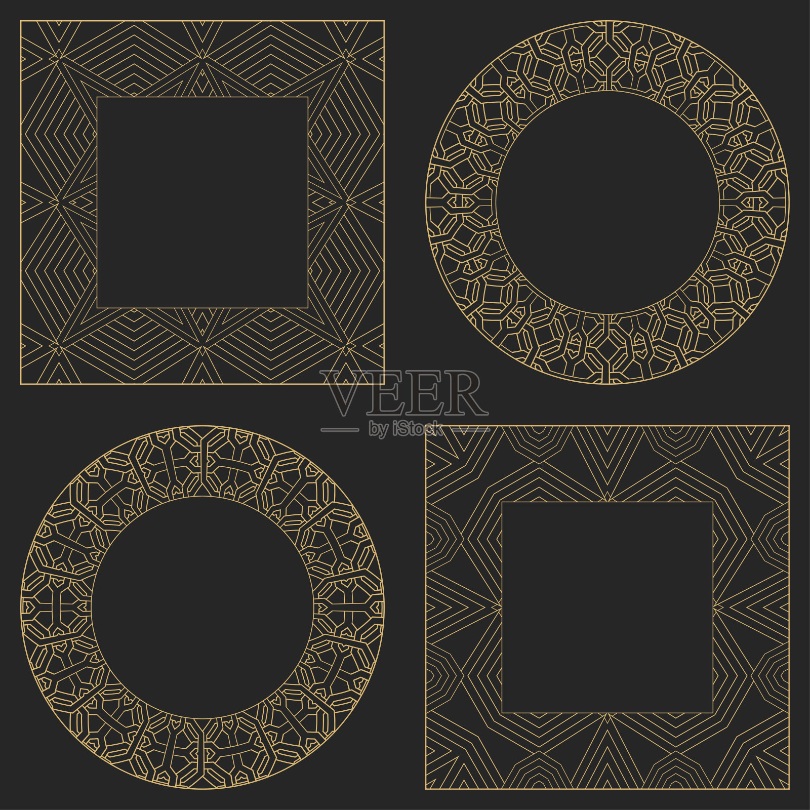 设置圆形装饰点缀。插画图片素材