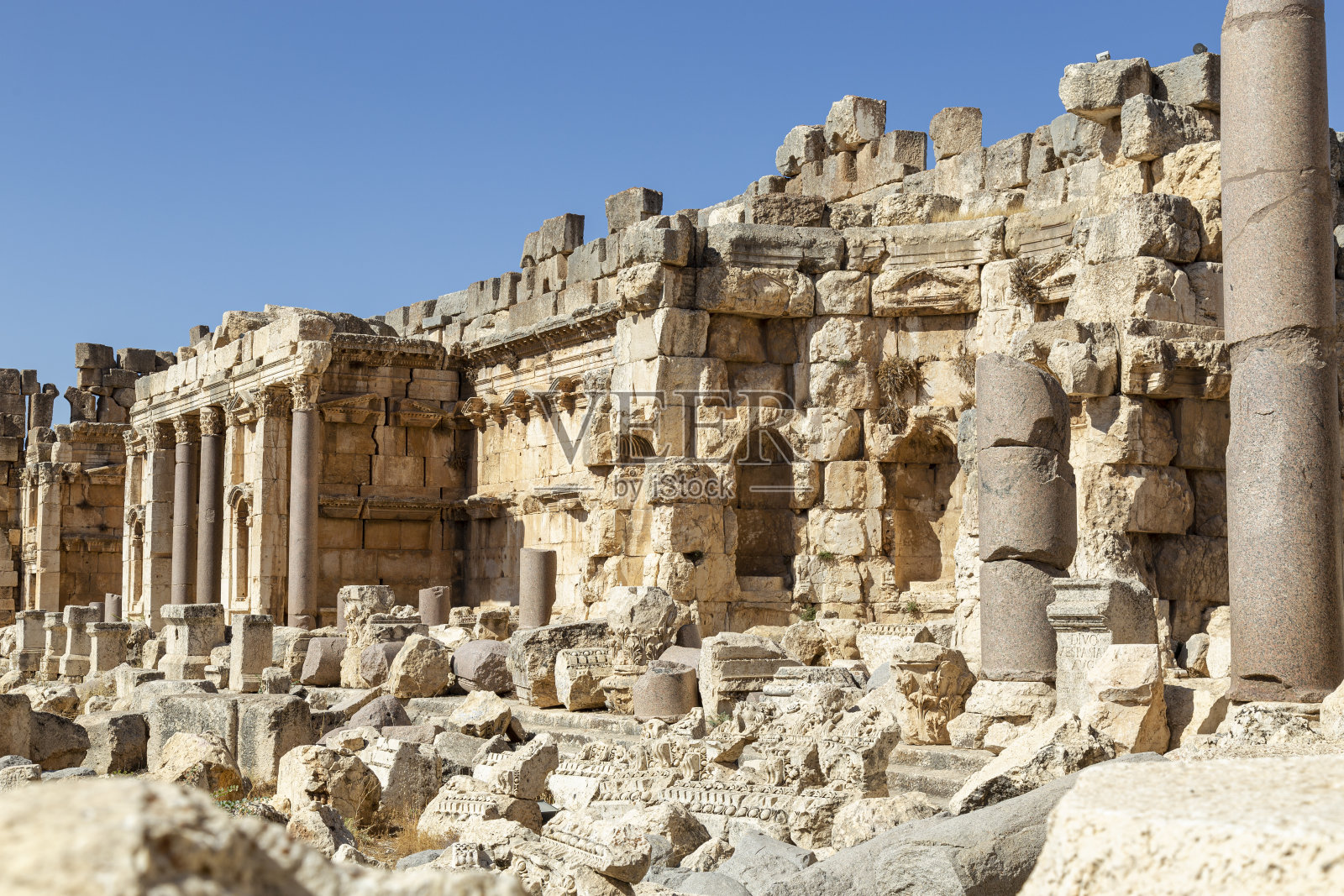 黎巴嫩贝卡山谷巴勒贝克遗址照片摄影图片