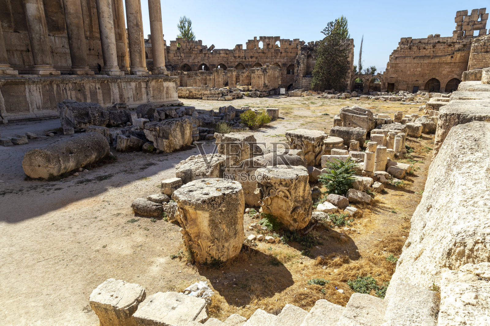 黎巴嫩贝卡山谷巴勒贝克遗址照片摄影图片