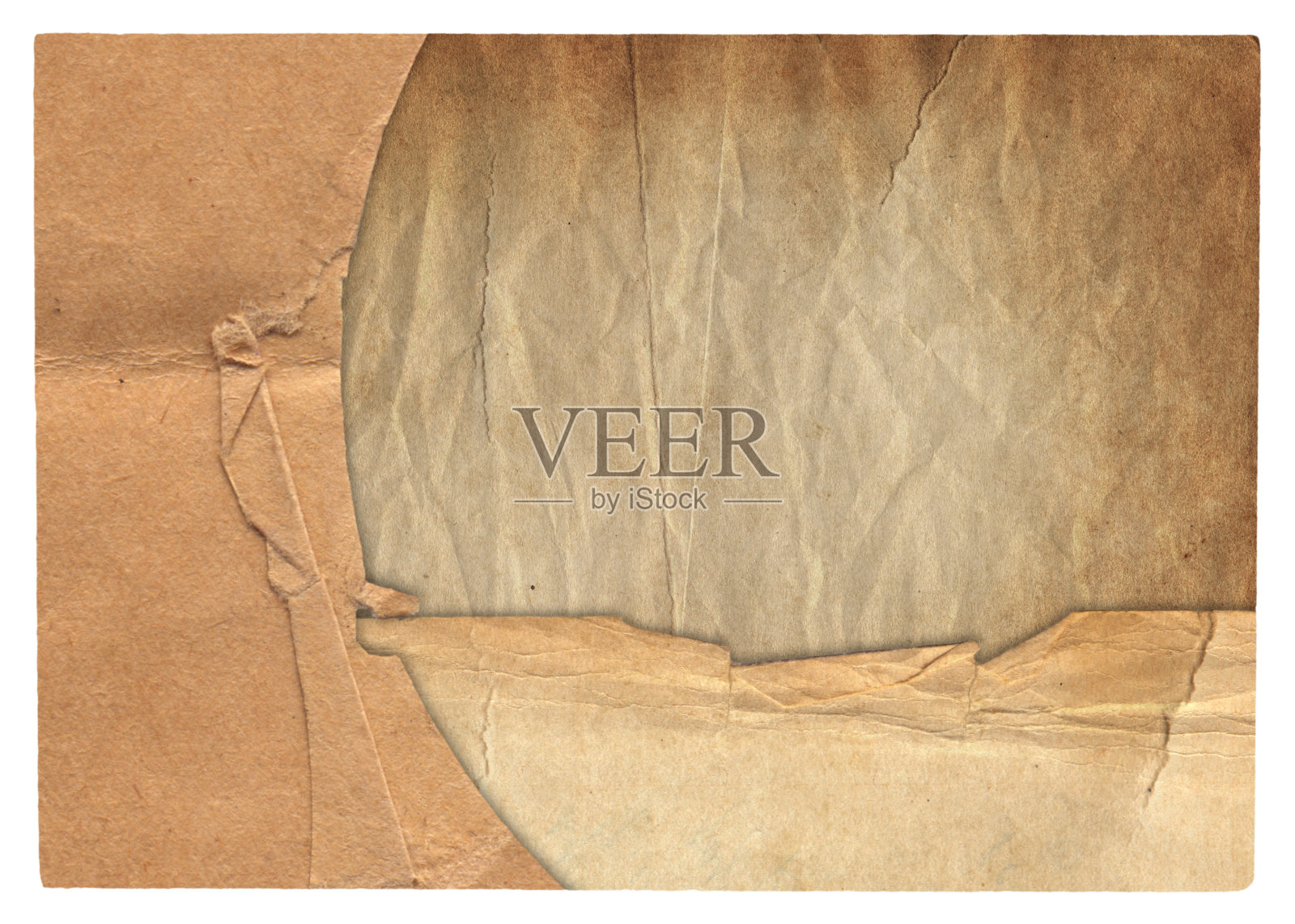 旧的旧的粗糙纸与划痕和污渍纹理隔离照片摄影图片