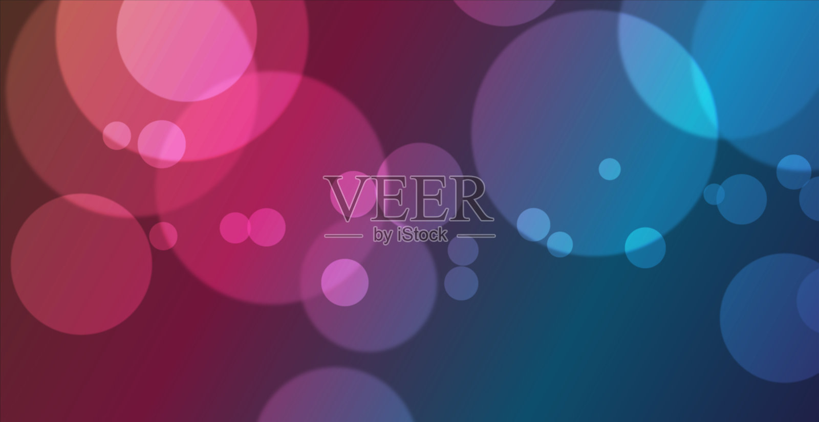 摘要彩色散景背景与散焦圆和闪光。圣诞和新年假期的装饰元素,贺卡,网络横幅,海报-向量插画图片素材