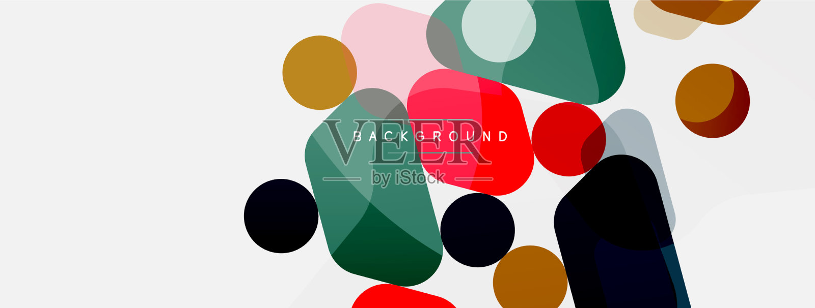 抽象圆的几何形状和圆插画图片素材