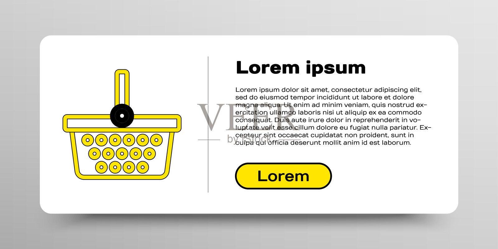 线上购物篮图标孤立在白色背景上。网上购物的概念。送货服务信号。购物车的象征。色彩斑斓的轮廓的概念。向量设计模板素材