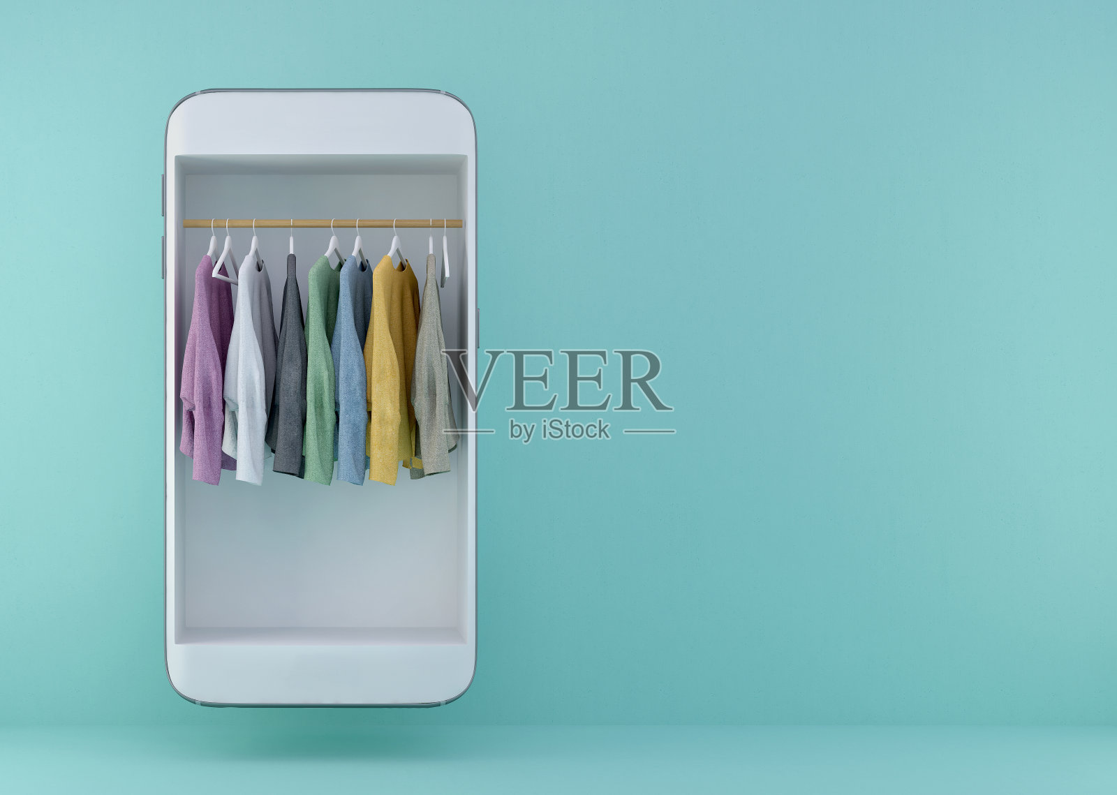 网上购物或手机应用程序。概念克洛照片摄影图片