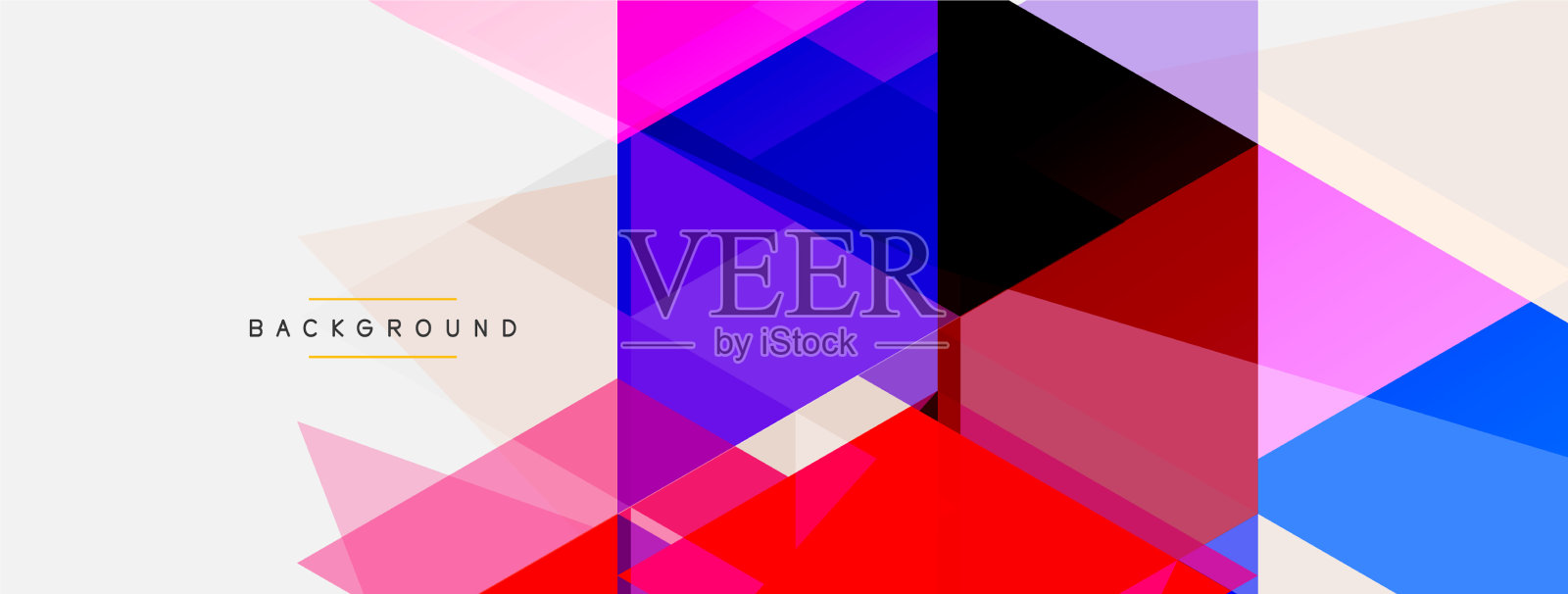 镶嵌三角形几何背景技术或插画图片素材