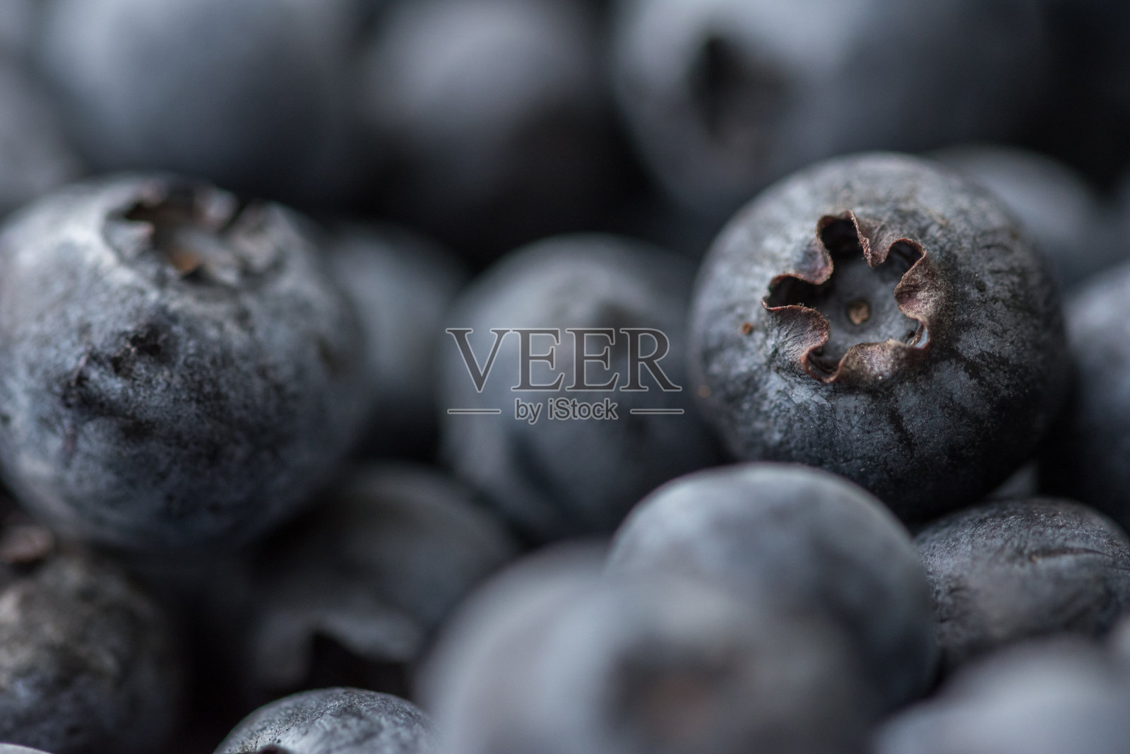 美味的颜色鲜艳的蓝莓的特写镜头照片摄影图片