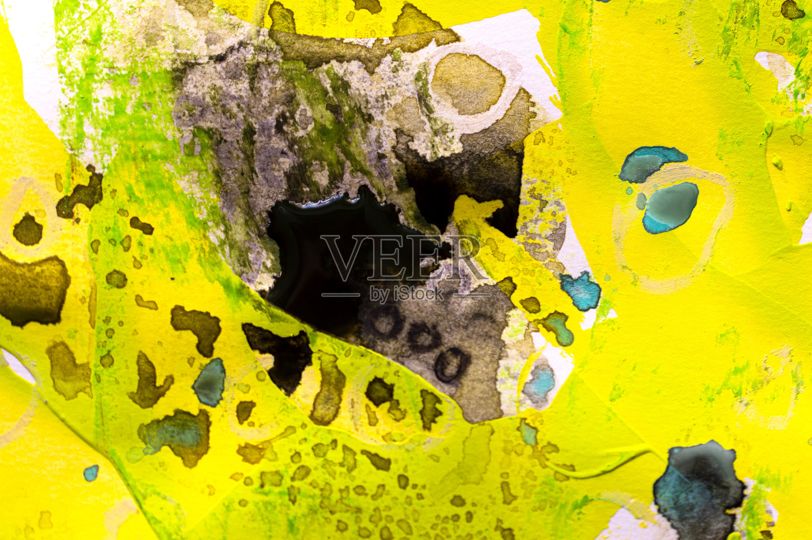 现代抽象混合媒介艺术的细节照片摄影图片