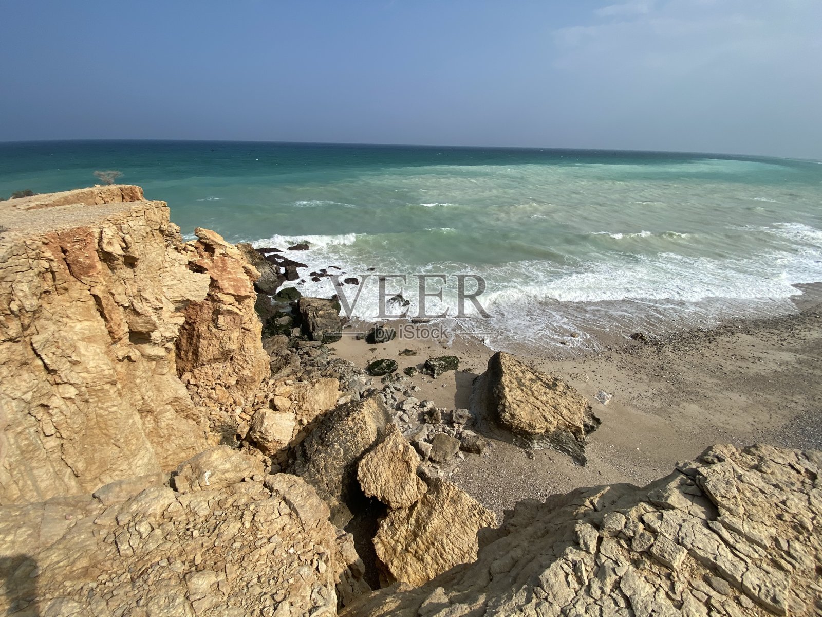 阿曼鹅卵石海滩照片摄影图片