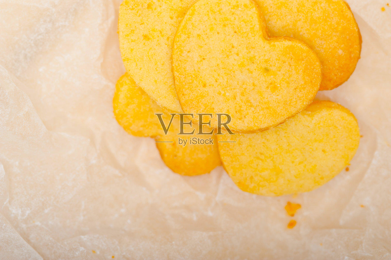 心形酥饼情人节饼干照片摄影图片