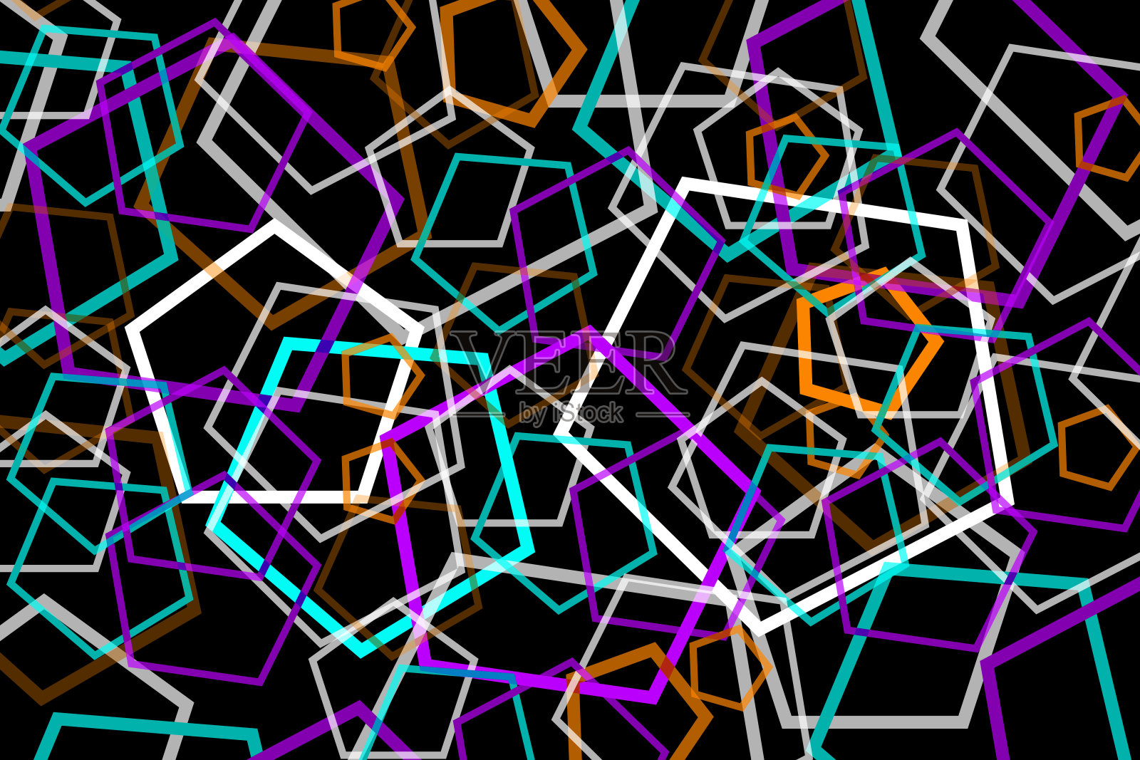 黑色彩色的背景或背景设计与五角大楼的形状照片摄影图片