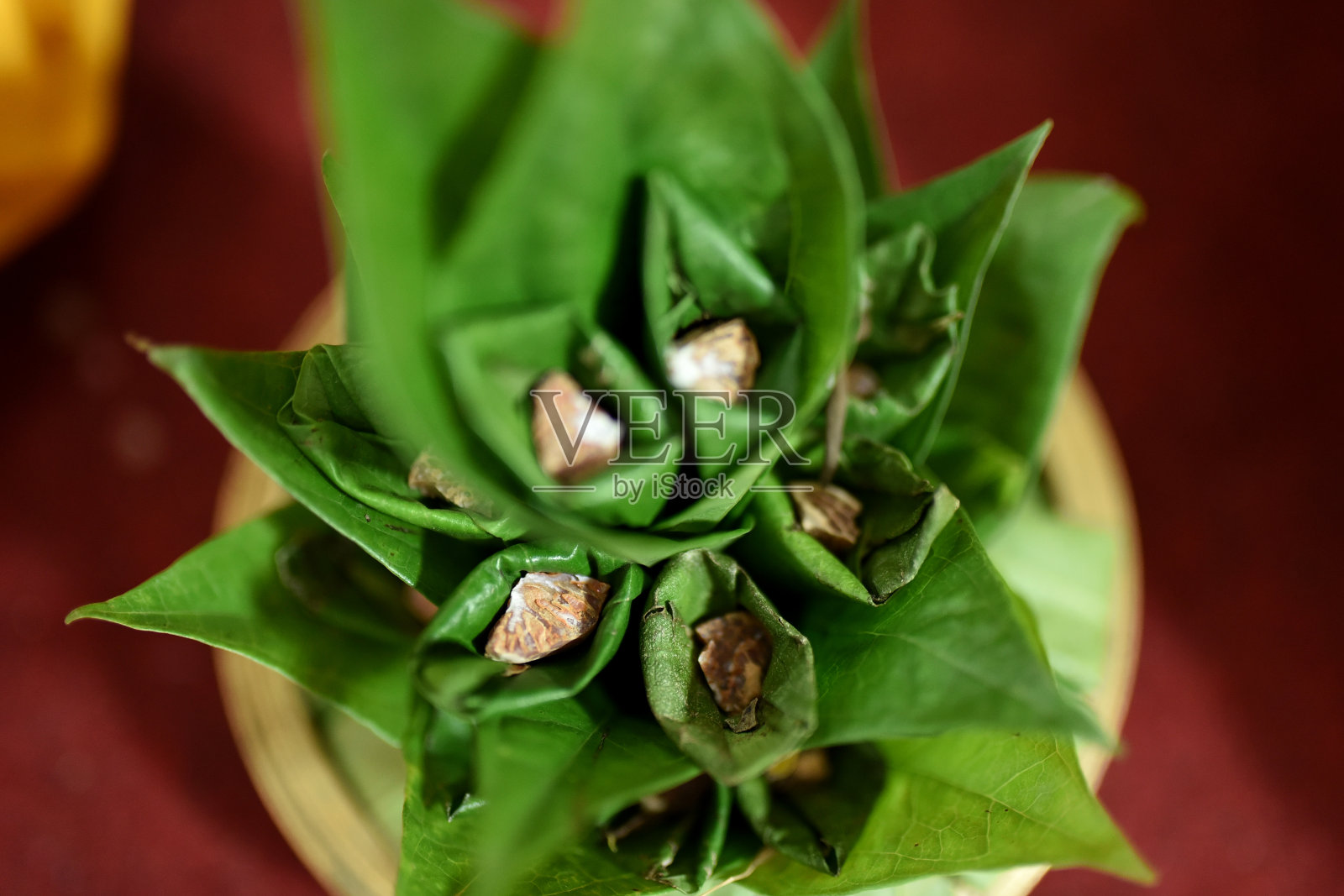 槟榔叶装饰照片摄影图片