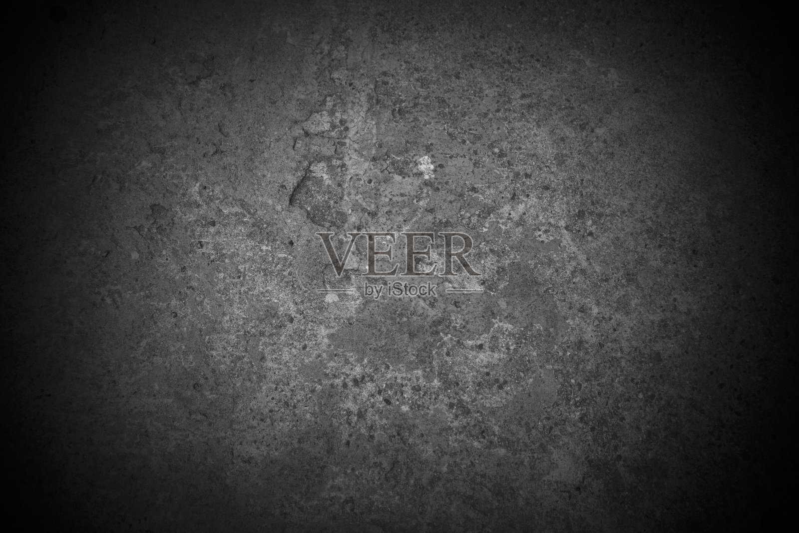 旧墙纹理水泥深黑灰色背景抽象灰色色彩设计是浅色与白色渐变背景。照片摄影图片