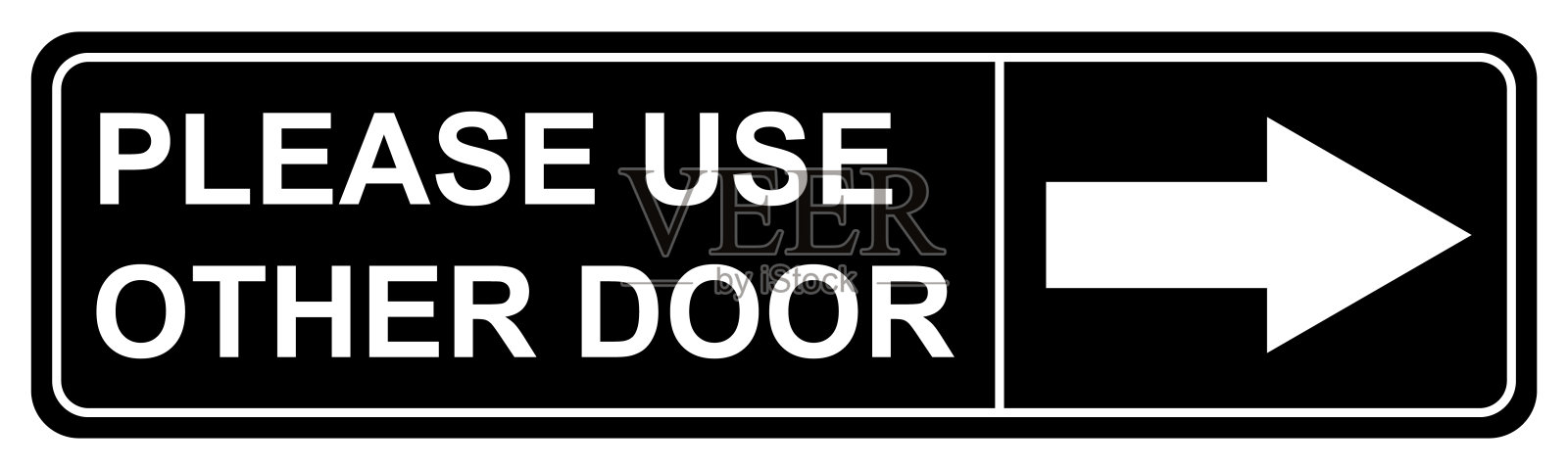 请使用其他门图形图标、信息标签、通知文字方向矢量插图插画图片素材