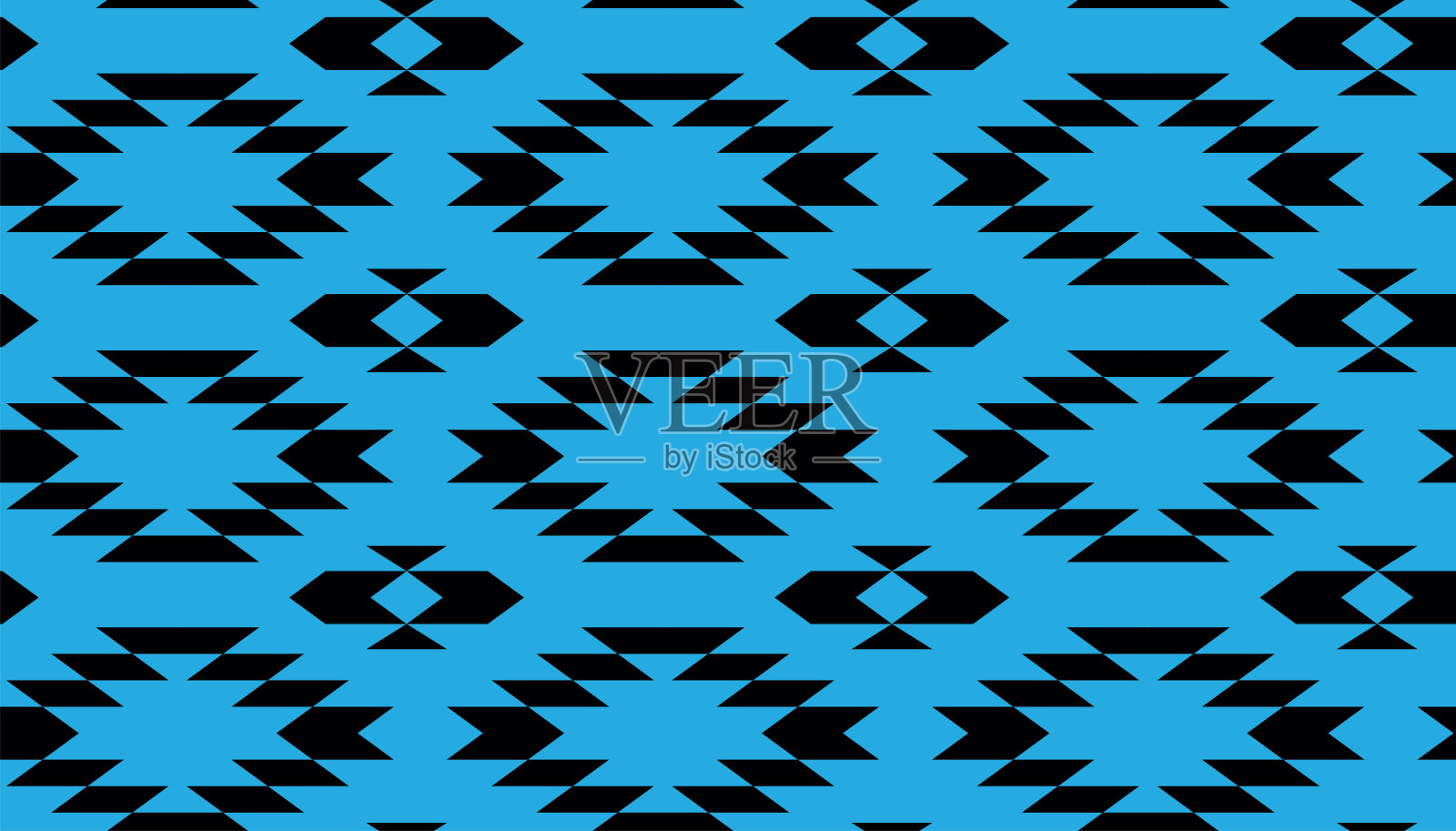 无缝纳瓦霍阿兹特克几何图案矢量背景织物和纺织品印刷。传统的波西米亚部落图案,运动运动衫纹理,包装纸,背景和包装插画图片素材