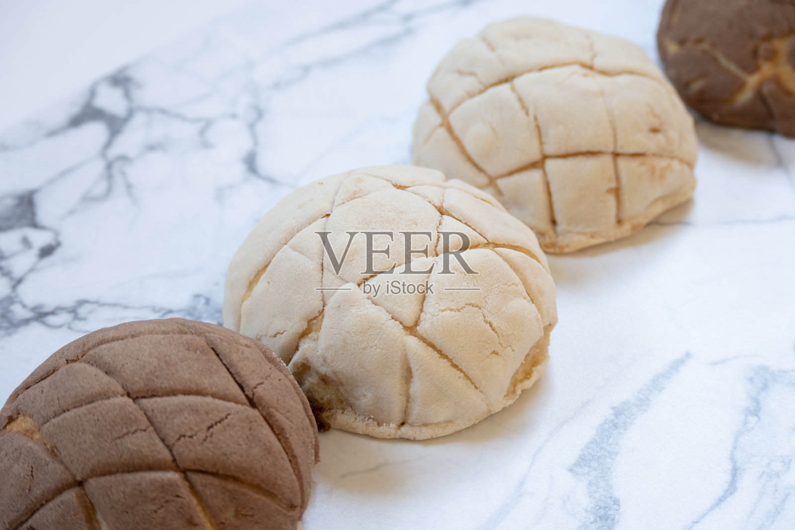 自制香草和巧克力墨西哥海螺照片摄影图片