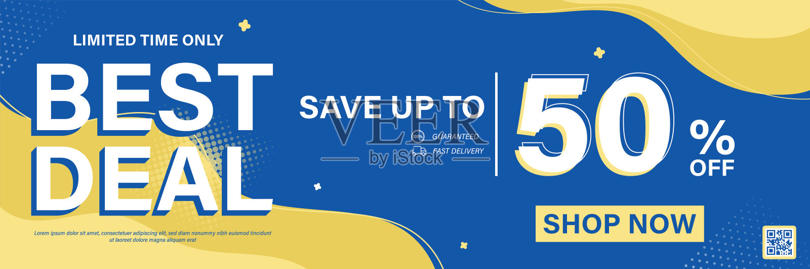 网页或社交媒体销售横幅模板设计。设计模板素材