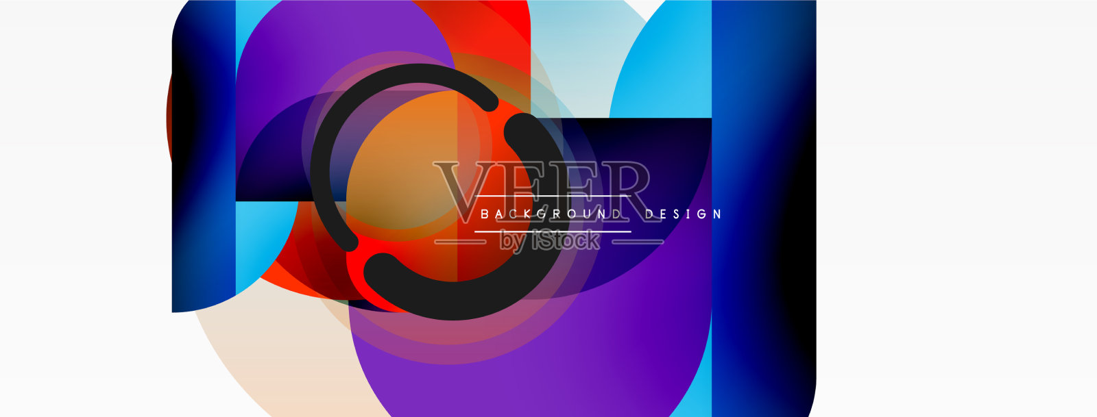 创意几何壁纸最小的圆插画图片素材