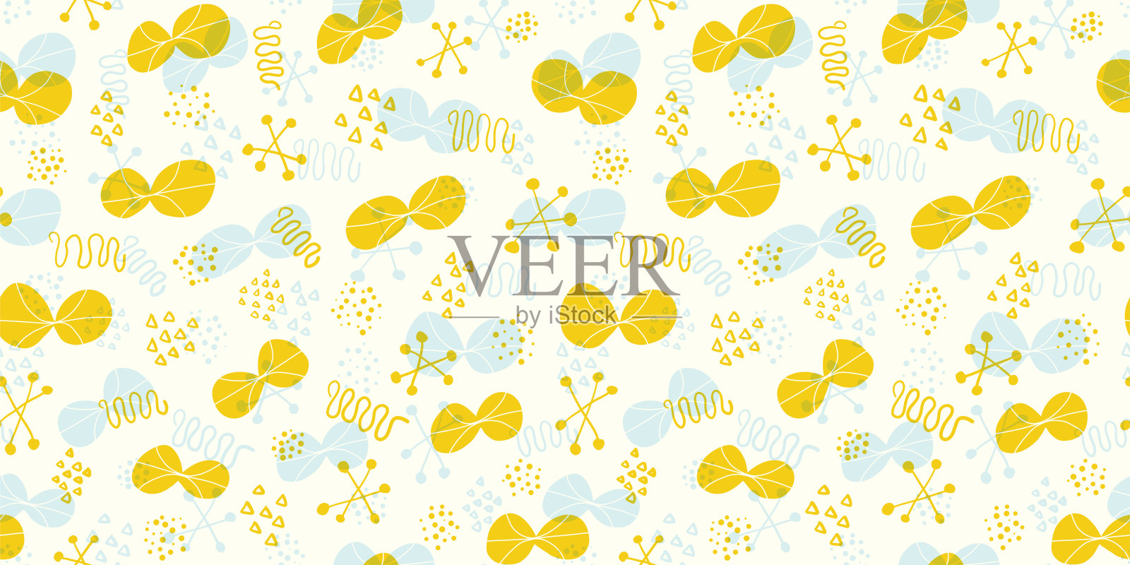 蝴蝶的插图背景。无缝模式。插画图片素材