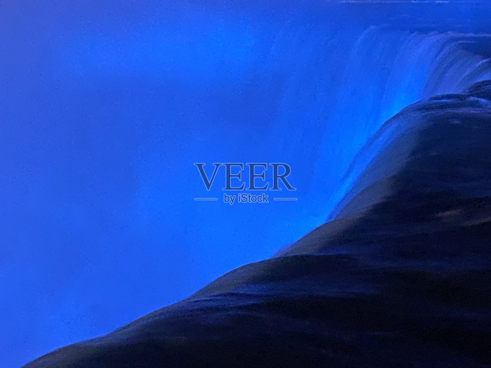 蓝色的瀑布照片摄影图片