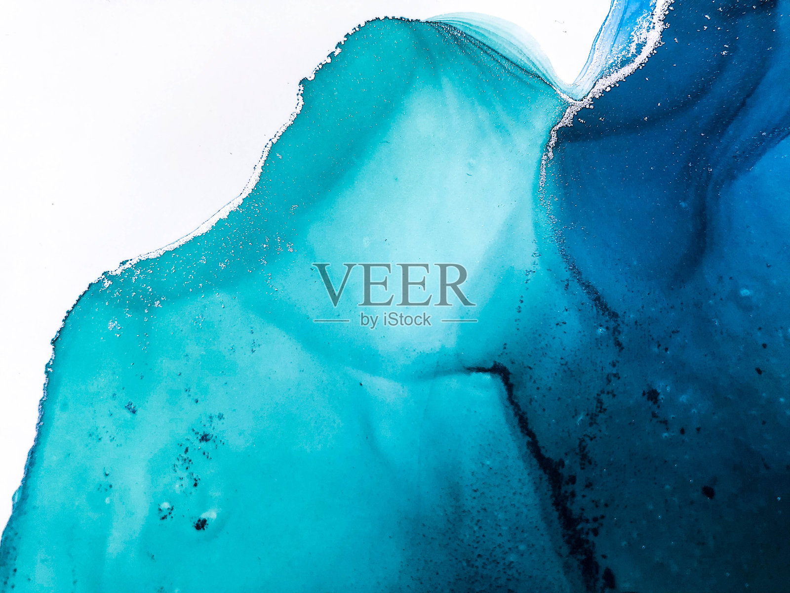 摘要亮色流体背景,手绘酒精画与金色条纹,液体墨技术纹理背景设计照片摄影图片