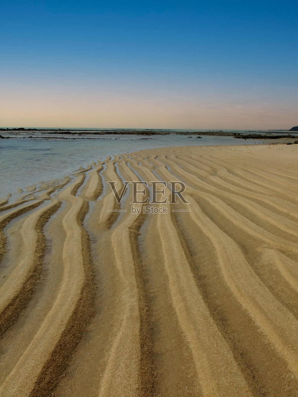 塞古罗港的镜子海滩照片摄影图片