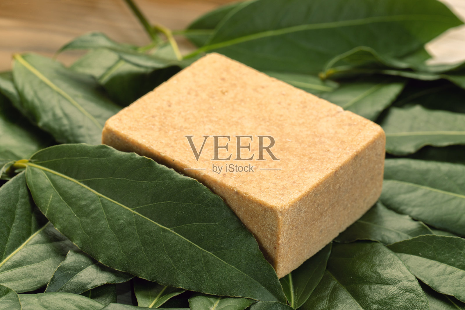 自制天然月桂香皂照片摄影图片