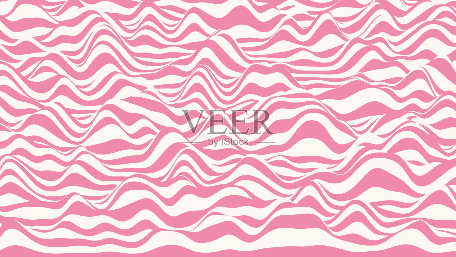 流行的3D棒棒糖条纹扭曲了背景。糖果波纹背景与光学错觉效果插画图片素材