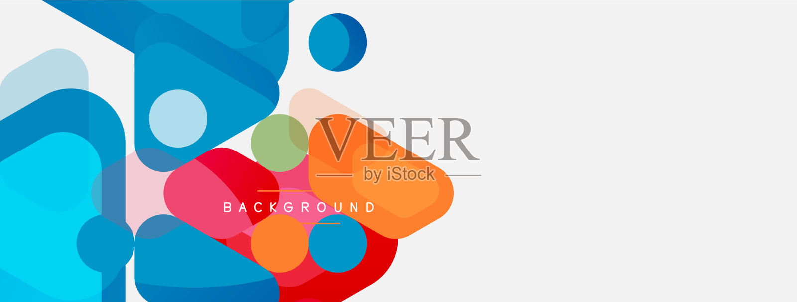 抽象圆的几何形状和圆插画图片素材