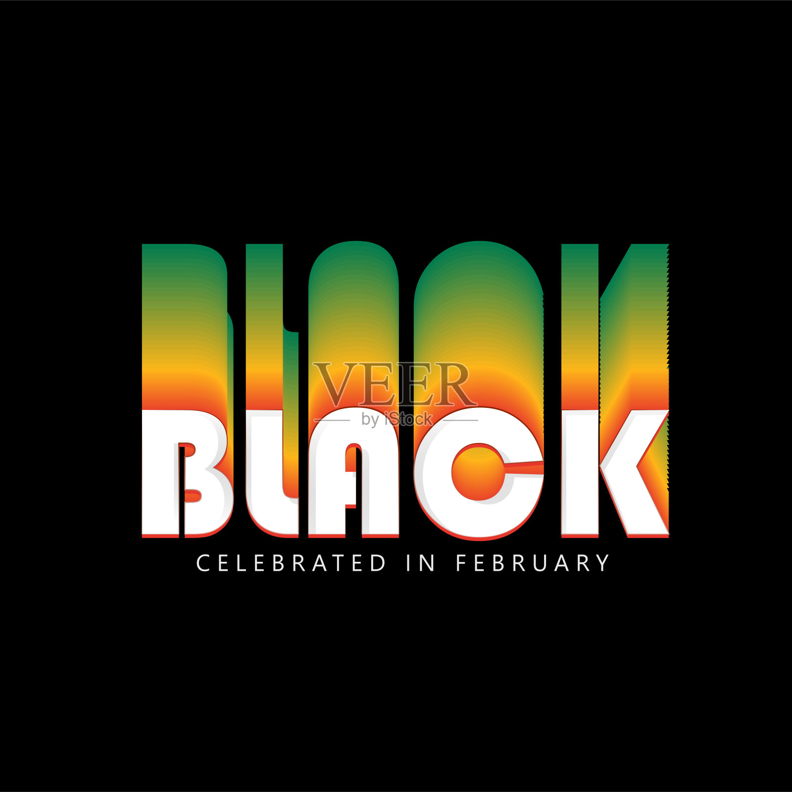 黑人历史月设计模板素材