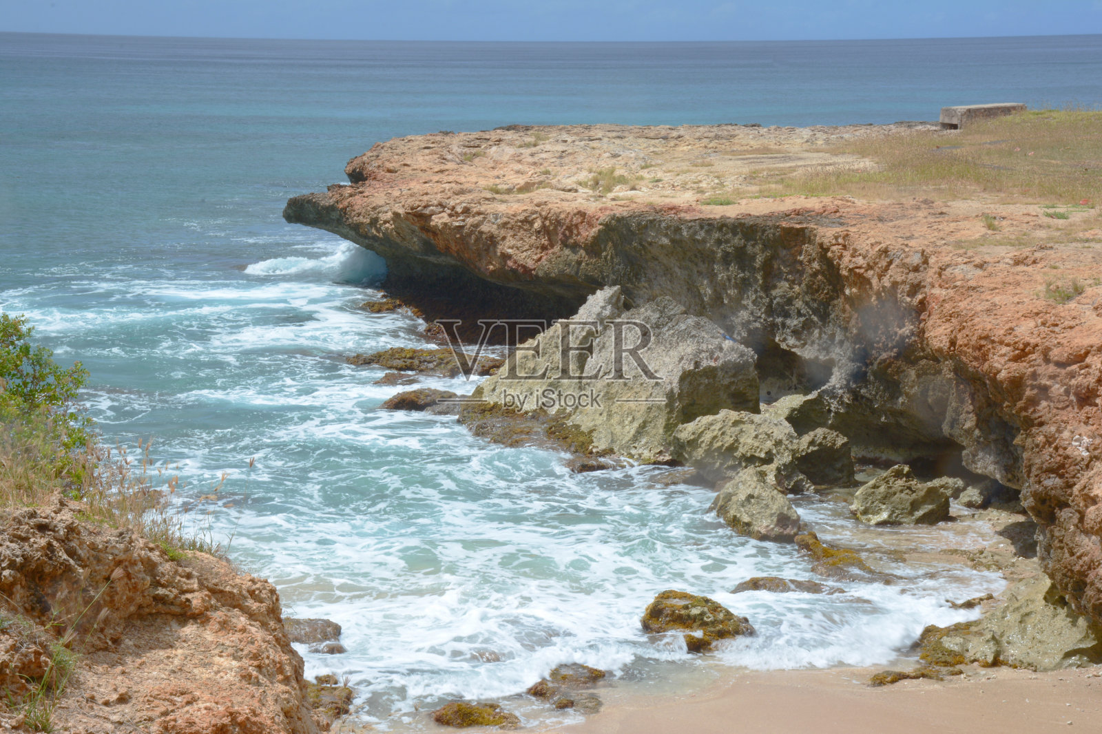 在黑岩海滩海景-瓦胡岛夏威夷照片摄影图片