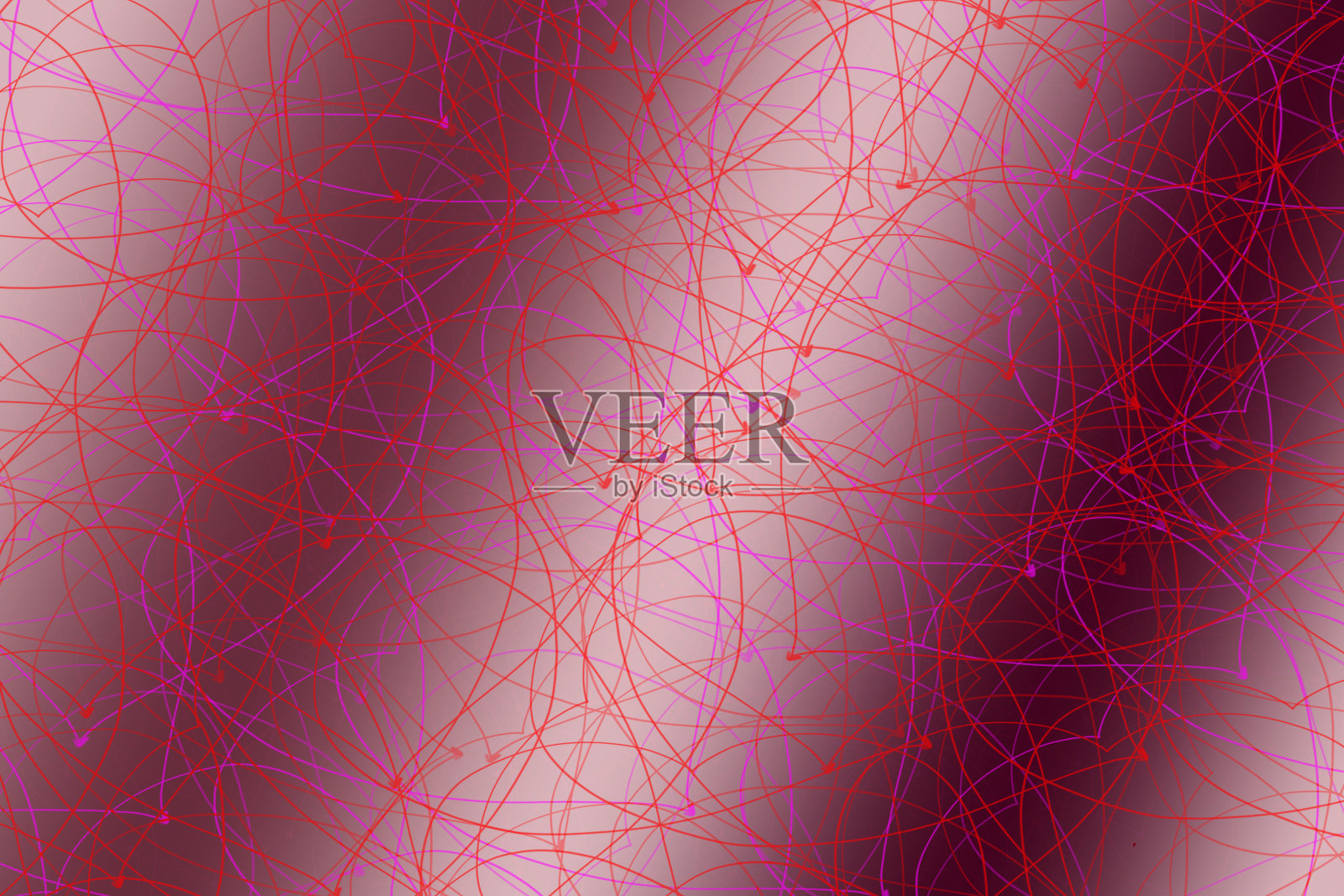 情人节庆祝红心形闪亮覆盖粉红色渐变插图插画图片素材